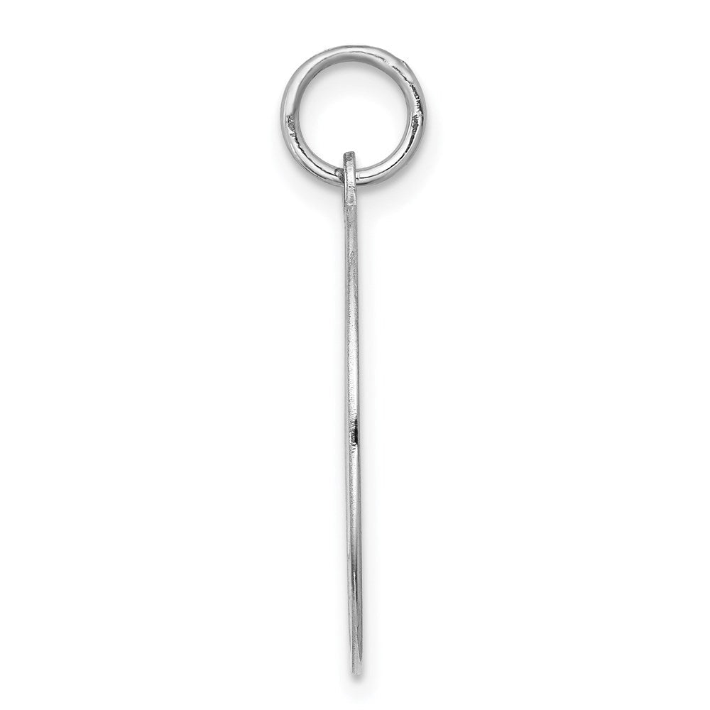 Sterlingsilber Rhodiniert Lhasa Apso Plättchen Charm