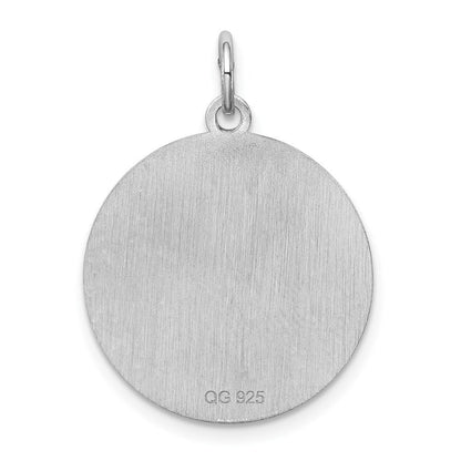 Sterlingsilber Rhodiniert Maltese Plättchen Charm