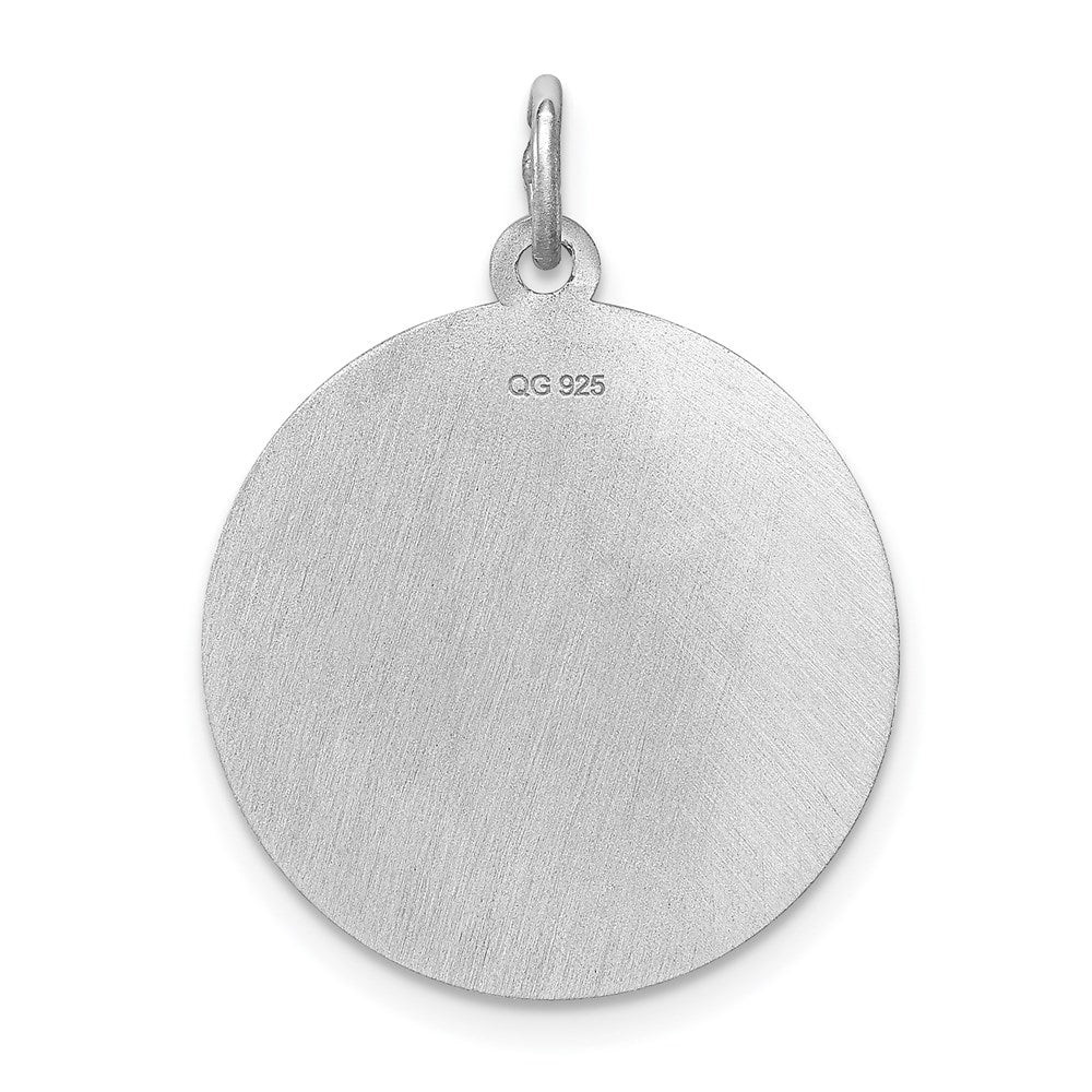 Sterlingsilber Rhodiniert Miniature Pinscher Plättchen Charm