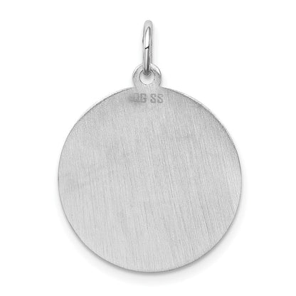 Sterlingsilber Rhodiniert Pomeranian Plättchen Charm