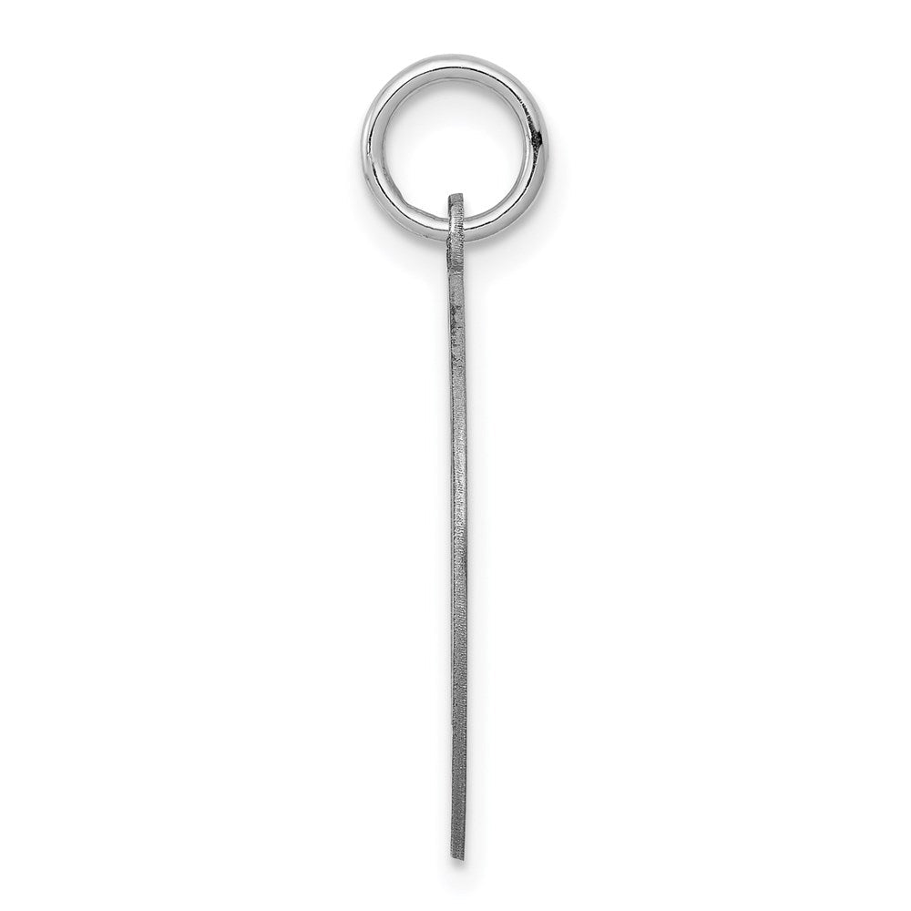 Sterlingsilber Rhodiniert Poodle Plättchen Charm
