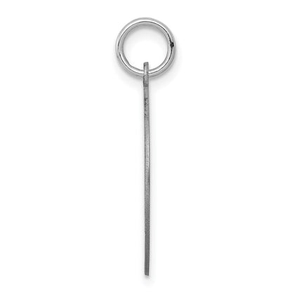 Sterlingsilber Rhodiniert Poodle Plättchen Charm