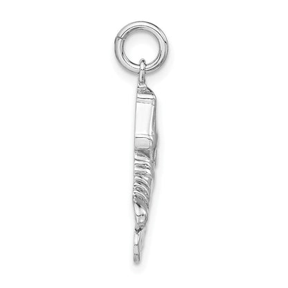 Sterlingsilber Poliert Inline Skate Charm
