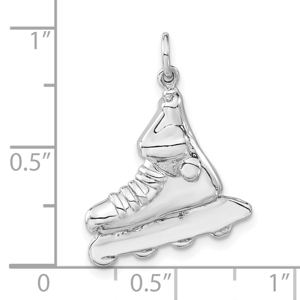 Sterlingsilber Poliert Inline Skate Charm