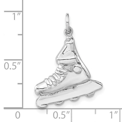 Sterlingsilber Poliert Inline Skate Charm
