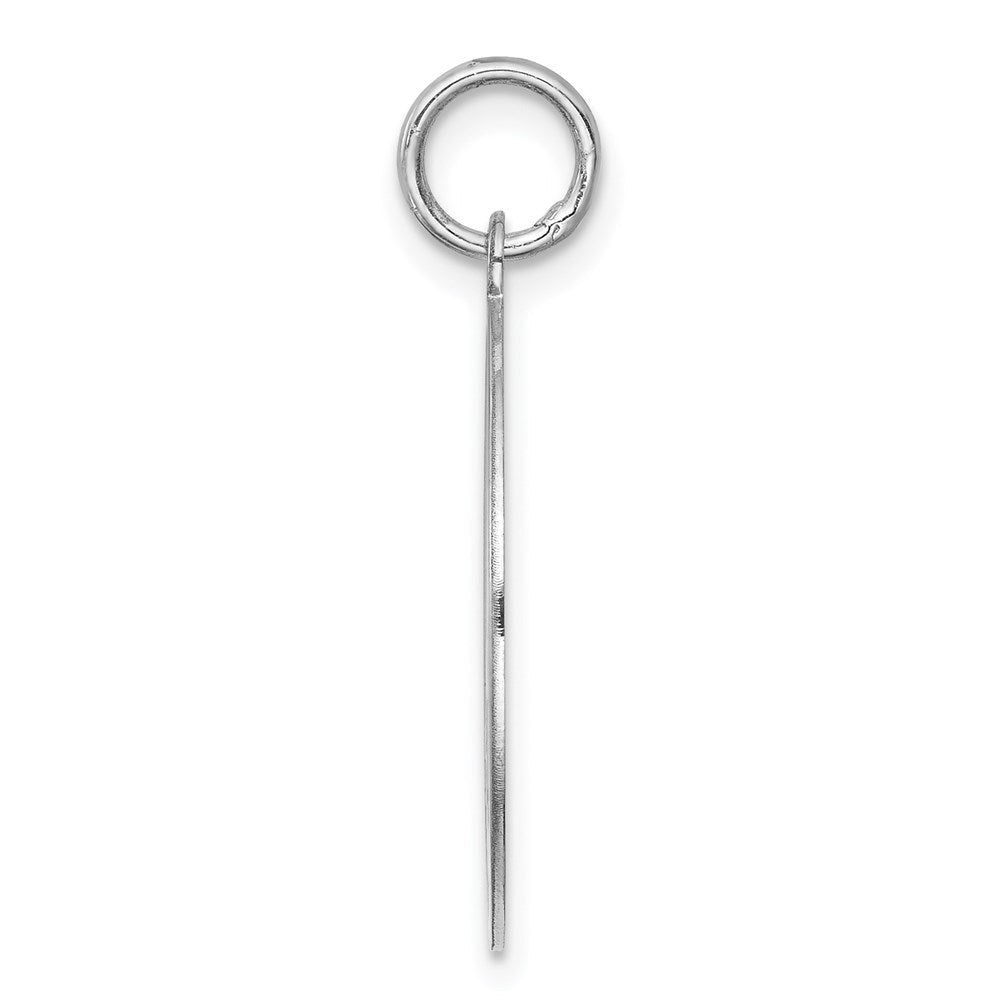 Sterlingsilber Rhodiniert Schnauzer Plättchen Charm