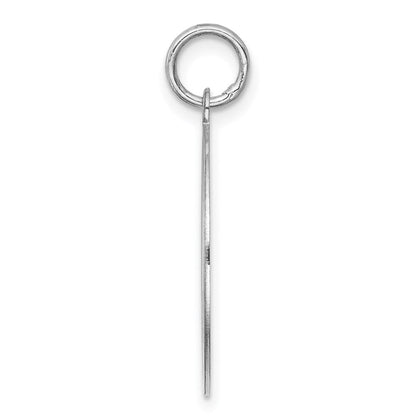 Sterlingsilber Rhodiniert Schnauzer Plättchen Charm