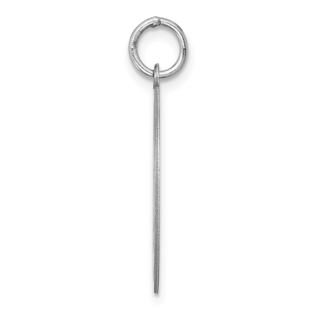 Sterlingsilber Rhodiniert Shih Tzu Plättchen Charm