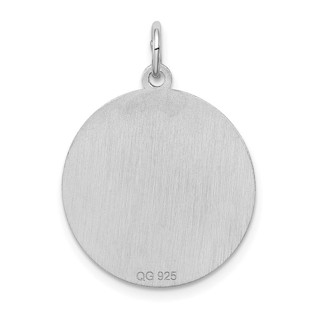 Sterlingsilber Rhodiniert Shih Tzu Plättchen Charm