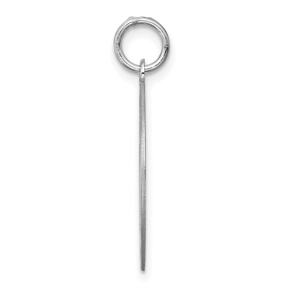 Sterlingsilber Rhodiniert Siberian Husky Plättchen Charm