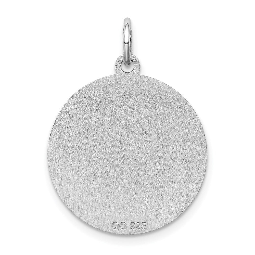 Sterlingsilber Rhodiniert Welsh Corgi Plättchen Charm