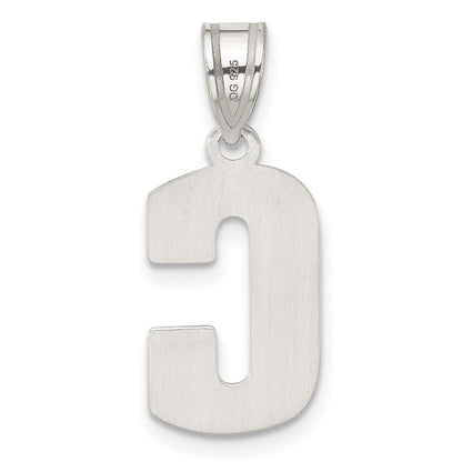 Sterlingsilber Rhodiniert Buchstabe C Initiale Anhänger