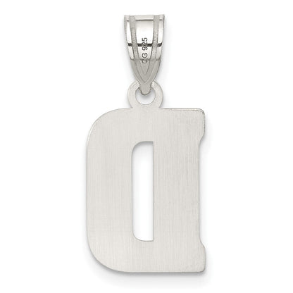 Sterlingsilber Rhodiniert Buchstabe D Initiale Anhänger