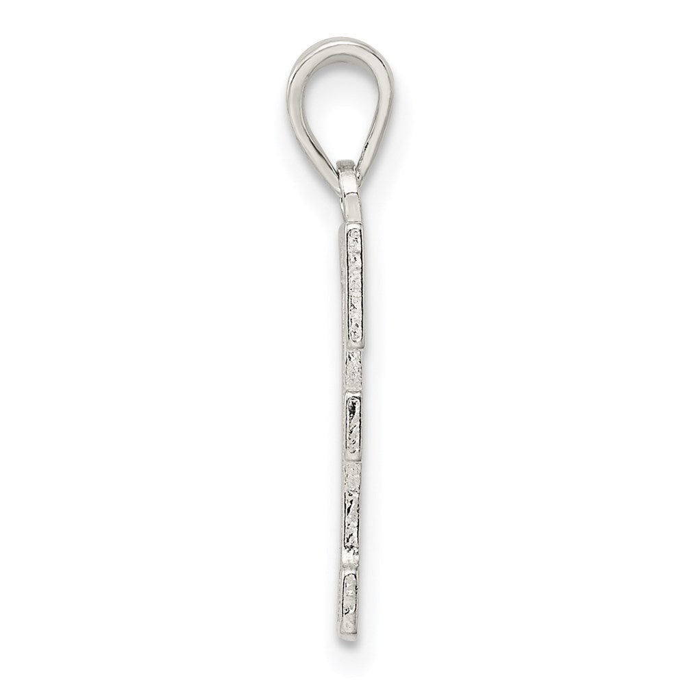 Sterlingsilber Rhodiniert Buchstabe F Initiale Anhänger