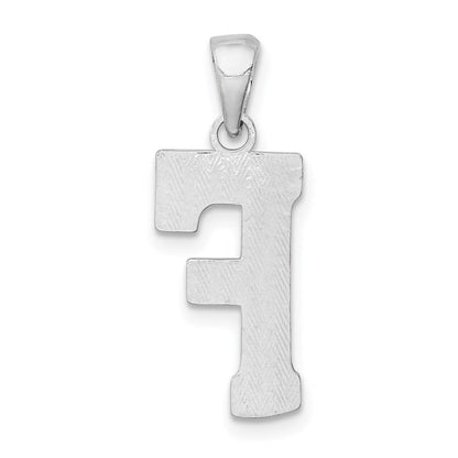 Sterlingsilber Rhodiniert Buchstabe F Initiale Anhänger