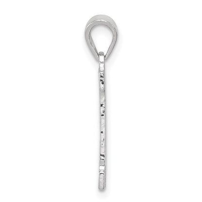 Sterlingsilber Rhodiniert Buchstabe H Initiale Anhänger