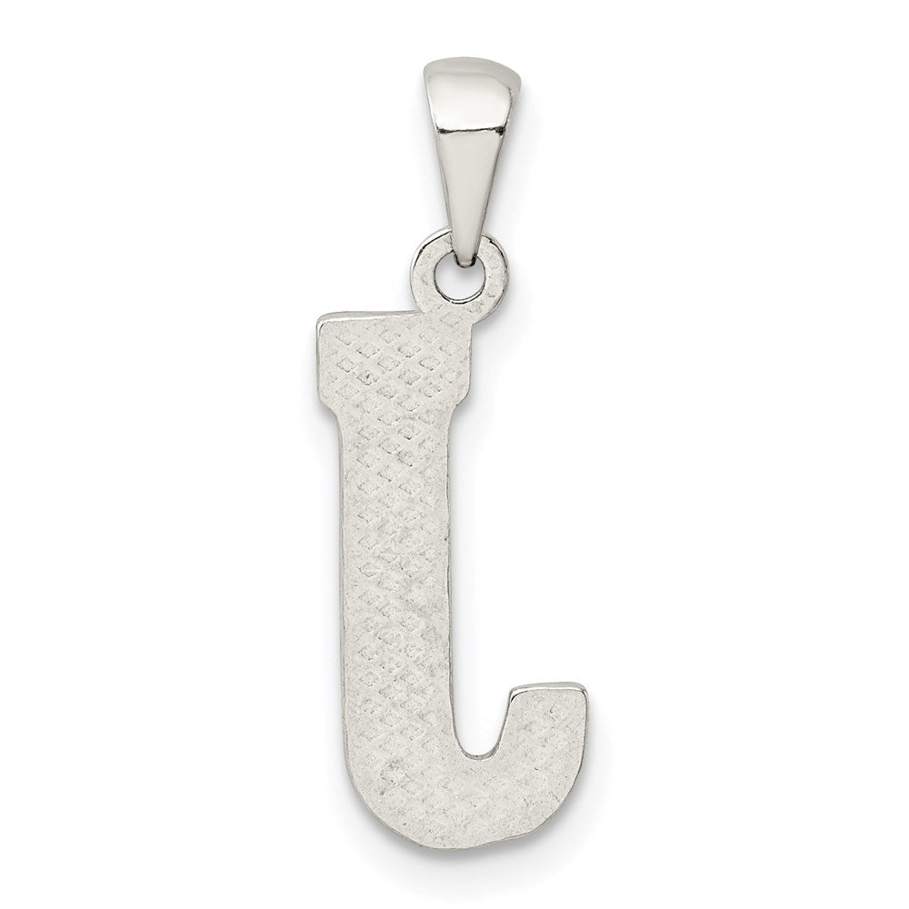 Sterlingsilber Rhodiniert Buchstabe J Initiale Anhänger
