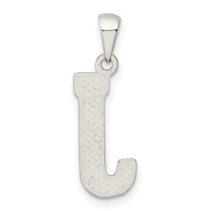 Sterlingsilber Rhodiniert Buchstabe J Initiale Anhänger