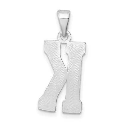 Sterlingsilber Rhodiniert Buchstabe K Initiale Anhänger