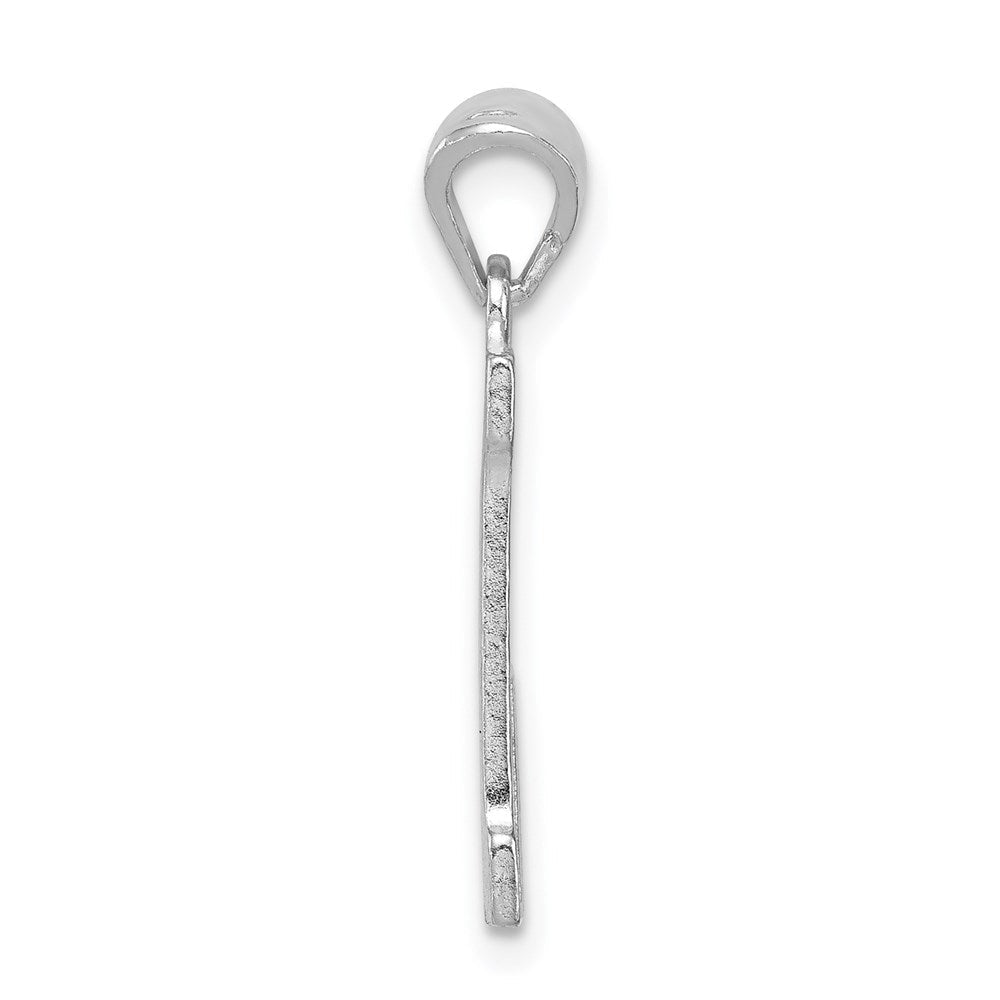Sterlingsilber Rhodiniert Buchstabe L Initiale Anhänger