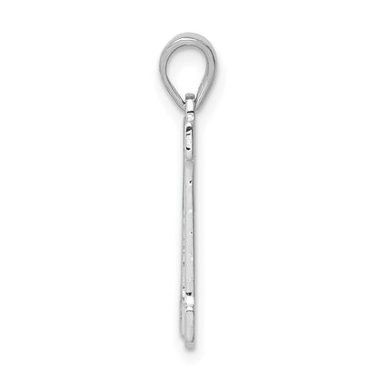 Sterlingsilber Rhodiniert Buchstabe M Initiale Anhänger
