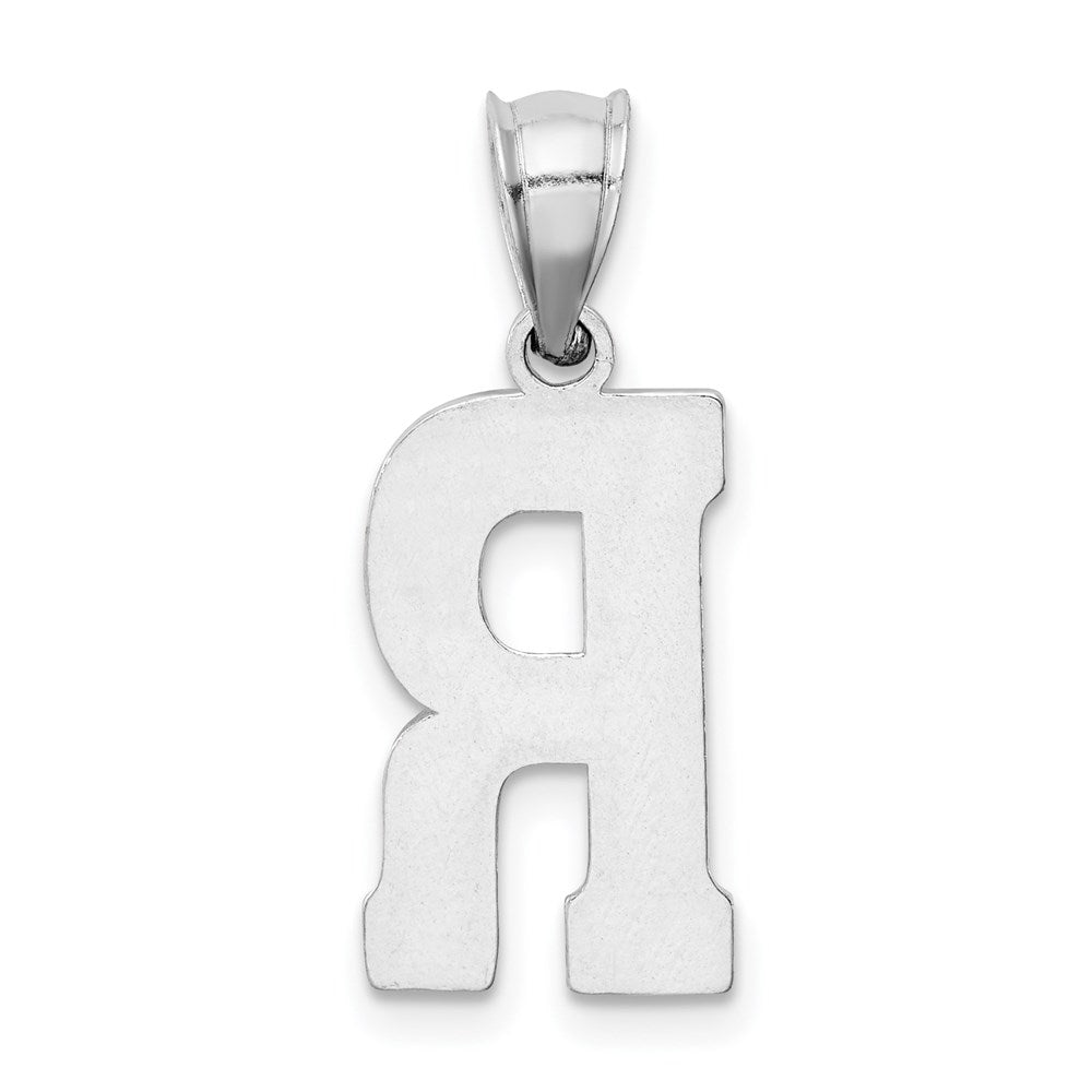 Sterlingsilber Rhodiniert Buchstabe R Initiale Anhänger