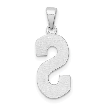 Sterlingsilber Rhodiniert Buchstabe S Initiale Anhänger