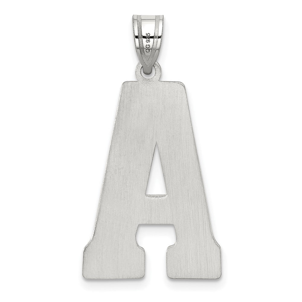 Sterlingsilber Rhodiniert Buchstabe A Initiale Anhänger