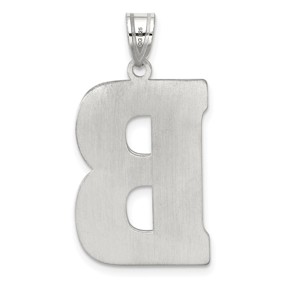 Sterlingsilber Rhodiniert Buchstabe B Initiale Anhänger
