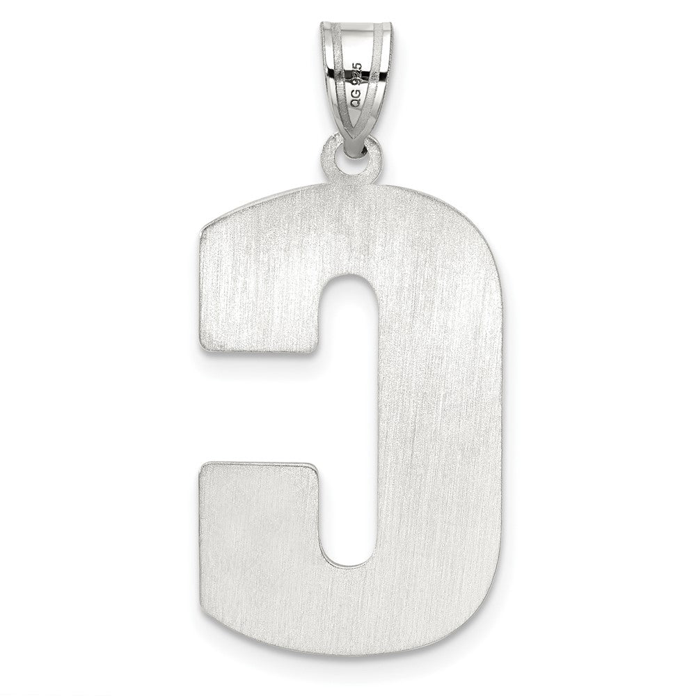 Sterlingsilber Rhodiniert Buchstabe C Initiale Anhänger