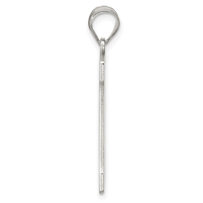 Sterlingsilber Rhodiniert Buchstabe D Initiale Anhänger