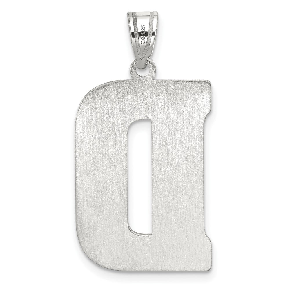 Sterlingsilber Rhodiniert Buchstabe D Initiale Anhänger