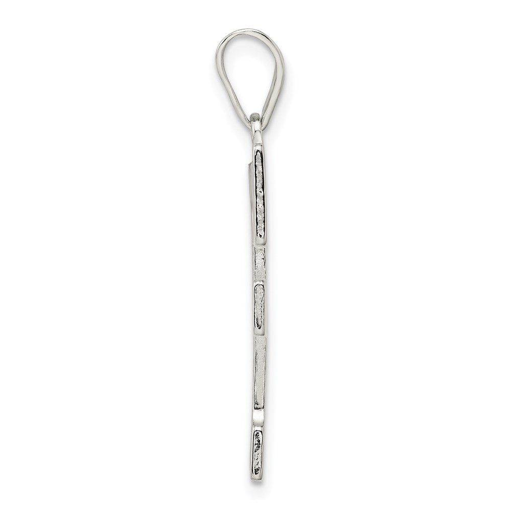 Sterlingsilber Rhodiniert Buchstabe F Initiale Anhänger