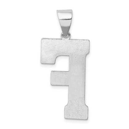 Sterlingsilber Rhodiniert Buchstabe F Initiale Anhänger