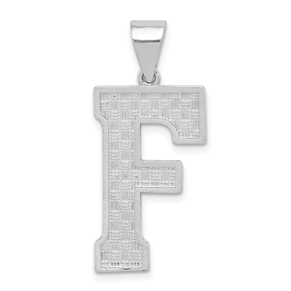 Sterlingsilber Rhodiniert Buchstabe F Initiale Anhänger