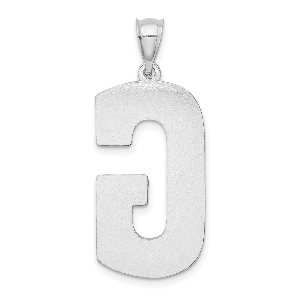 Sterlingsilber Rhodiniert Buchstabe G Initiale Anhänger