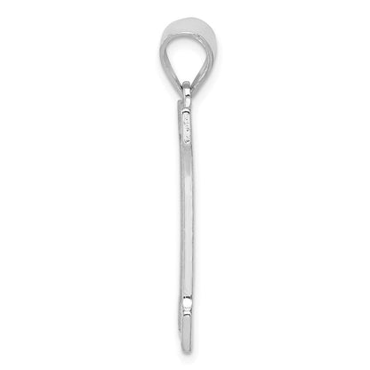 Sterlingsilber Rhodiniert Buchstabe H Initiale Anhänger
