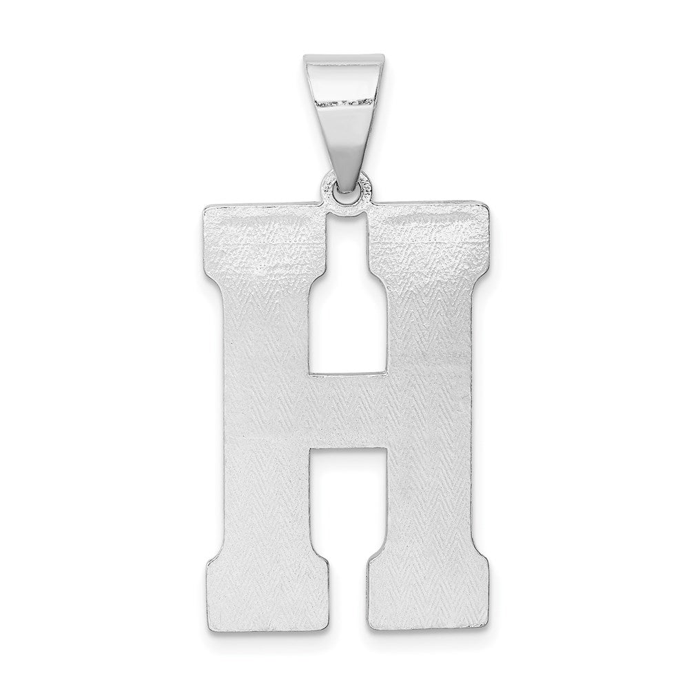 Sterlingsilber Rhodiniert Buchstabe H Initiale Anhänger