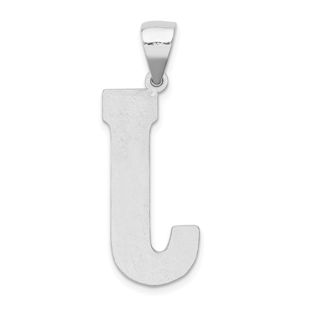 Sterlingsilber Rhodiniert Buchstabe J Initiale Anhänger