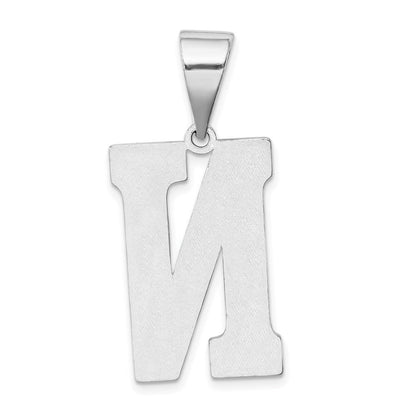 Sterlingsilber Rhodiniert Buchstabe N Initiale Anhänger
