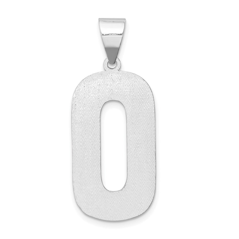 Sterlingsilber Rhodiniert Buchstabe O Initiale Anhänger
