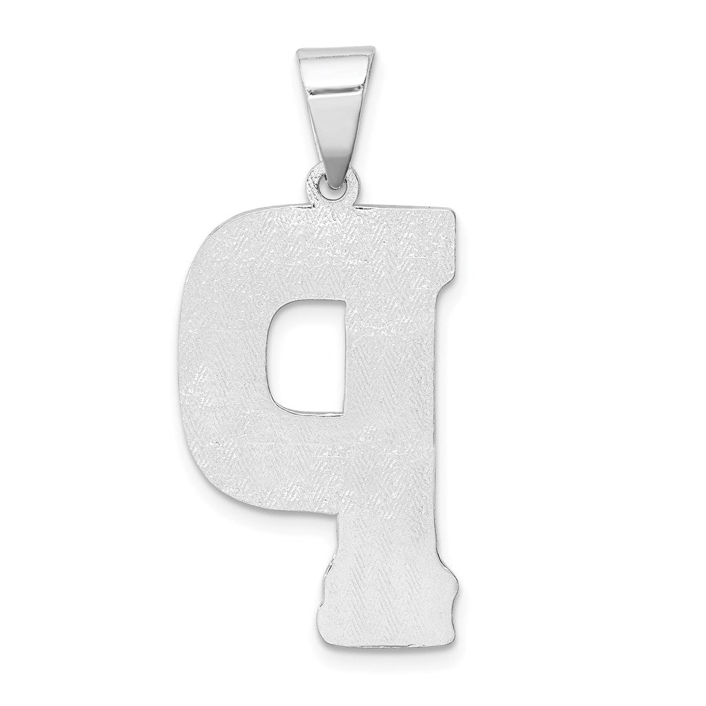 Sterlingsilber Rhodiniert Buchstabe P Initiale Anhänger