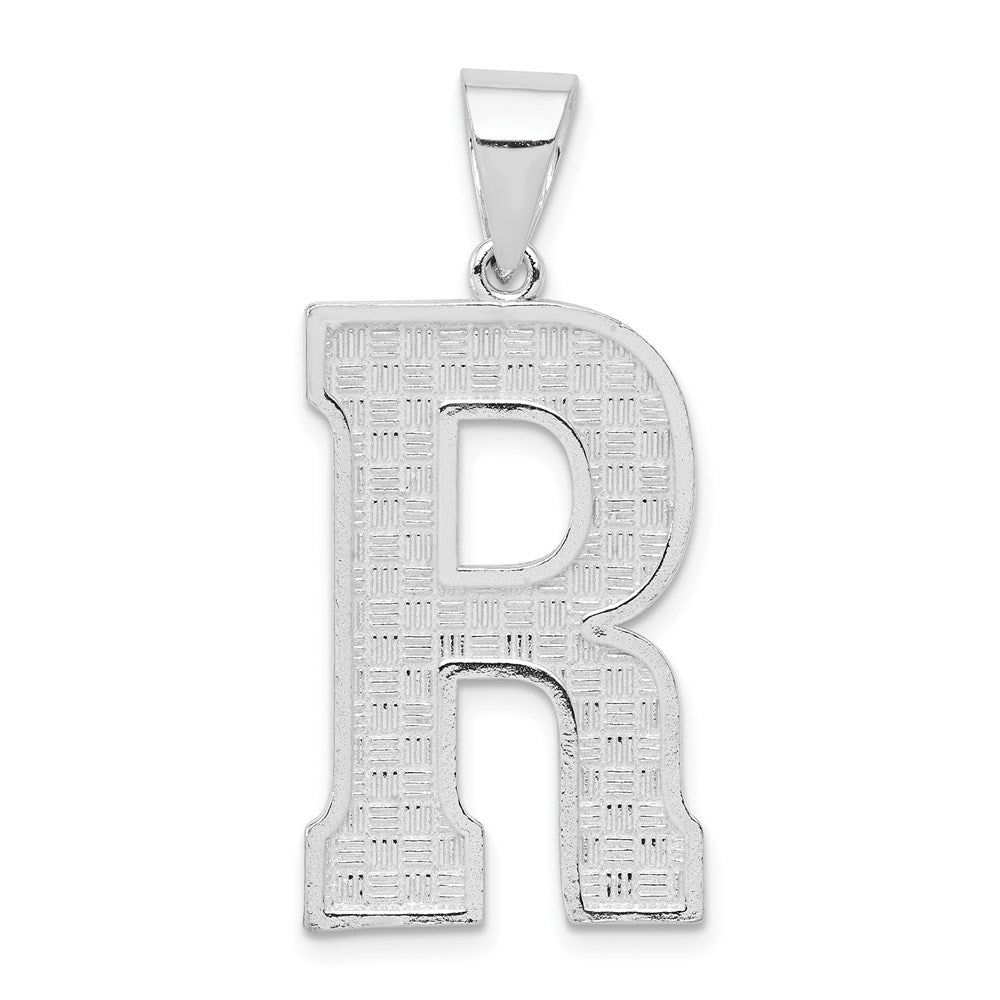 Sterlingsilber Rhodiniert Buchstabe R Initiale Anhänger