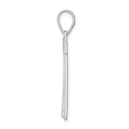 Sterlingsilber Rhodiniert Buchstabe W Initiale Anhänger