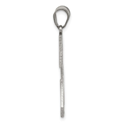 Sterlingsilber Rhodiniert Buchstabe Z Initiale Anhänger