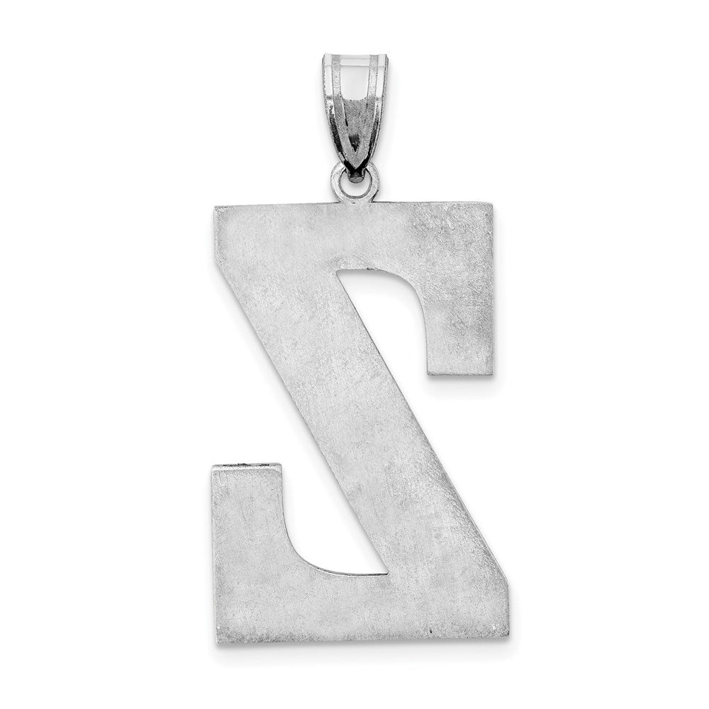 Sterlingsilber Rhodiniert Buchstabe Z Initiale Anhänger