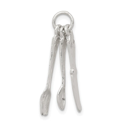 Sterlingsilber Messer, Fork & Spoon Charm