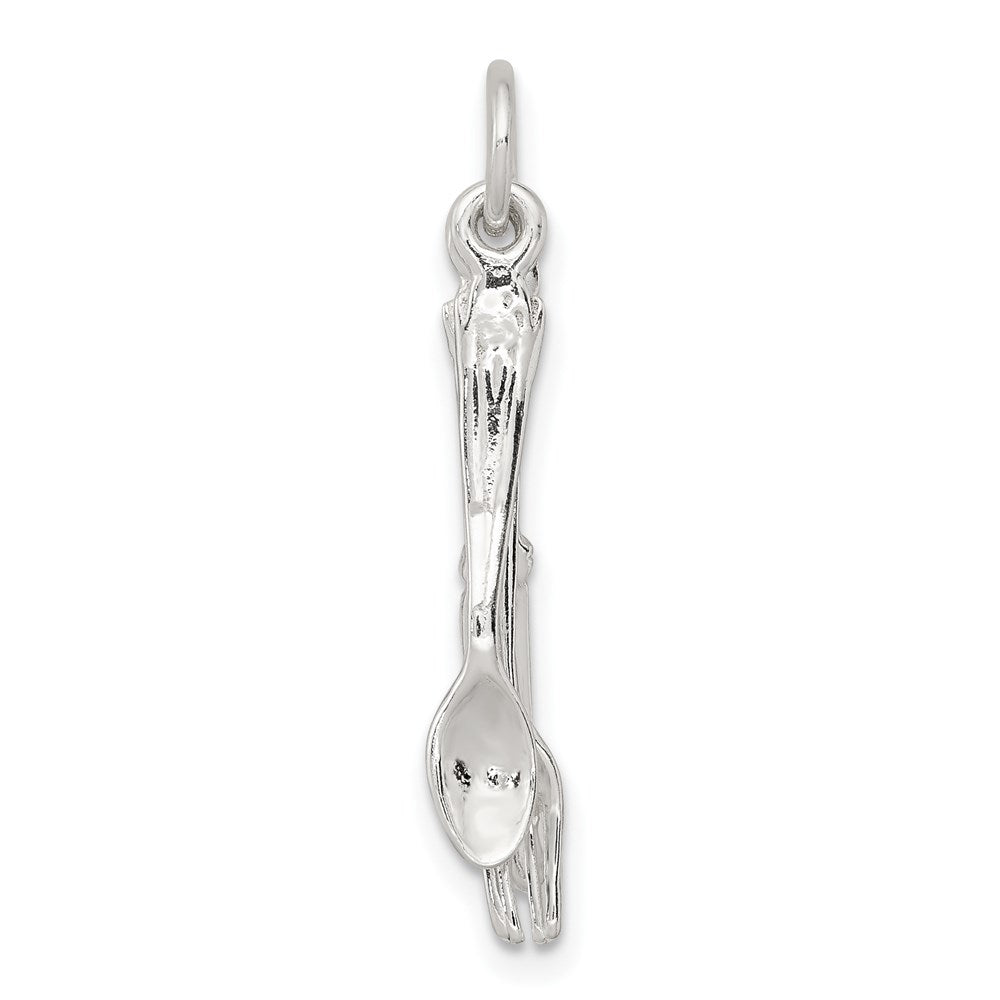 Sterlingsilber Messer, Fork & Spoon Charm
