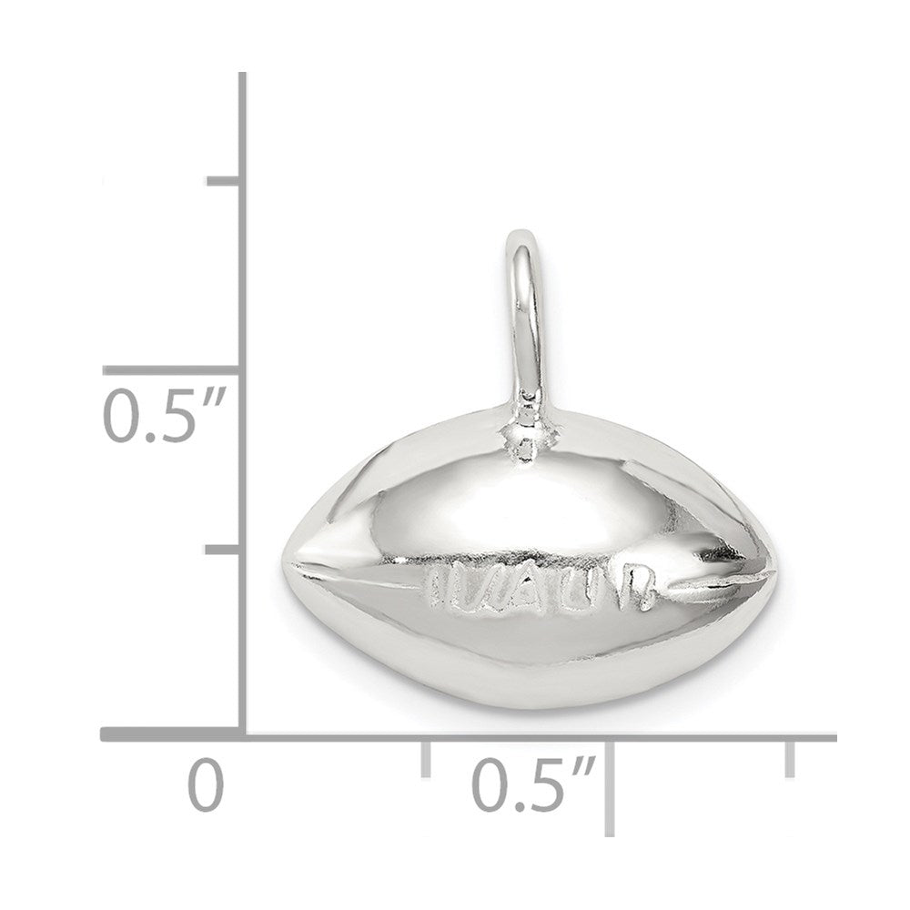 Sterlingsilber Football Charm
