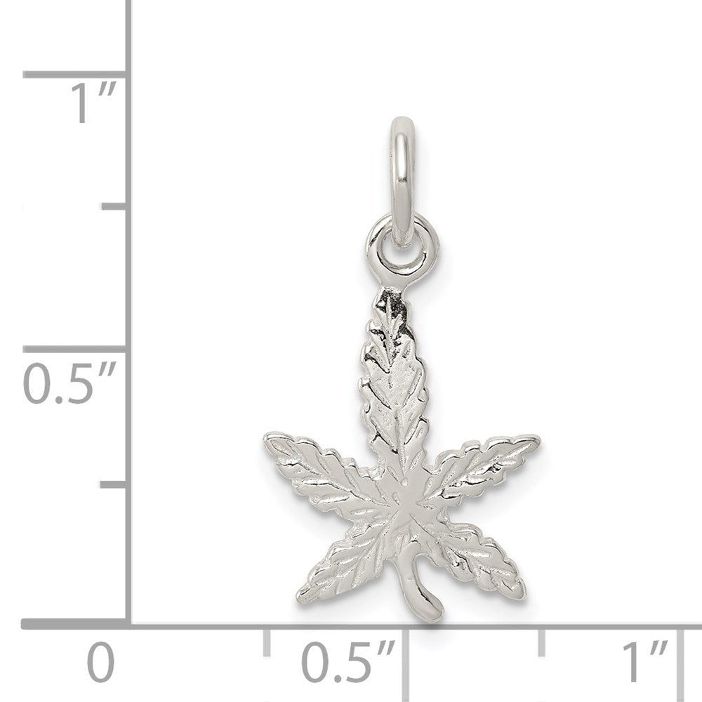 Sterlingsilber Blatt Charm
